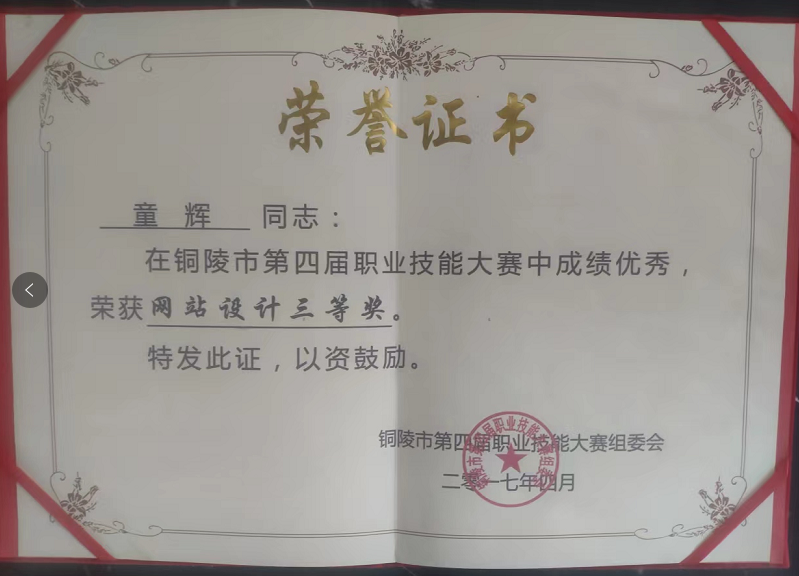 网站设计三等奖