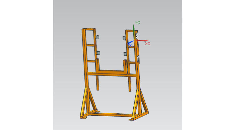 产品存放支架3D建模